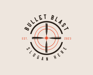 Ammunition - Bullet Gun Target logo design