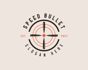 Bullet - Bullet Gun Target logo design