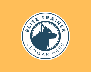 Canine Wolf Dog logo design