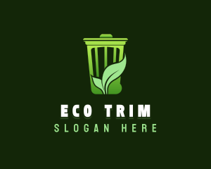 Eco Garbage Bin logo design