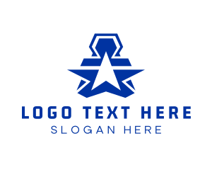 Courier - Star Aviation Letter A logo design