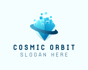 Blue Shield Orbit logo design