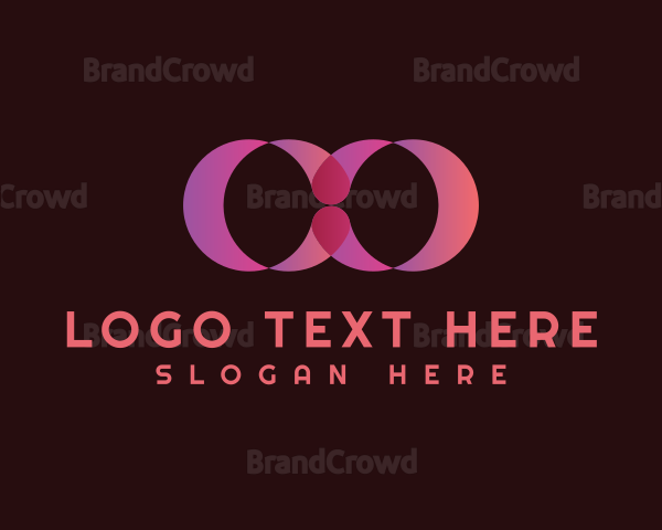 Abstract Pink Loop Logo
