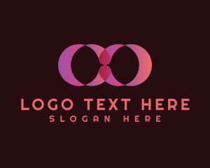 Science - Abstract Pink Loop logo design