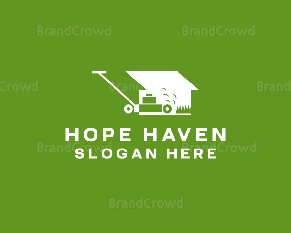 Lawn Mower House Logo
