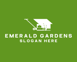 Lawn Mower House logo design