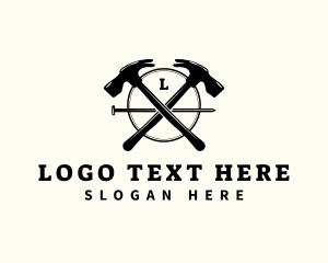 Remodeling - Hammer Carpentry Construction logo design