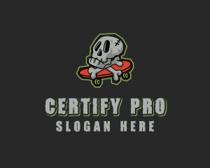 Street Skate Skull logo design