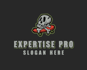 Street Skate Skull logo design