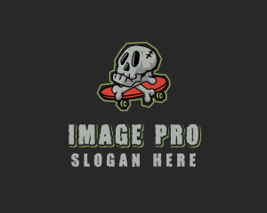 Street Skate Skull logo design