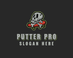 Street Skate Skull logo design