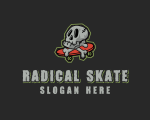 Street Skate Skull logo design