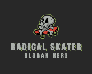 Street Skate Skull logo design