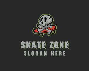 Street Skate Skull logo design