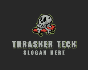 Thrasher - Street Skate Skull logo design