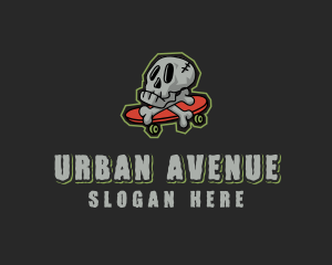 Street - Street Skate Skull logo design