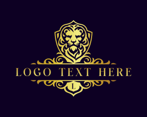 Lettermark - Majestic Lion Crest logo design