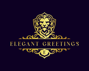 Majestic Lion Crest logo design