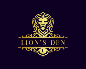 Majestic Lion Crest logo design