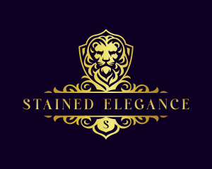 Majestic Lion Crest logo design