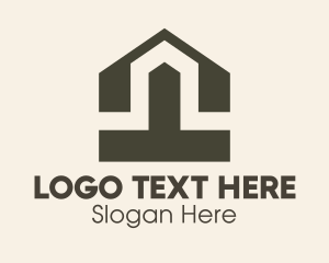 Door - Brown Arch Doorway logo design