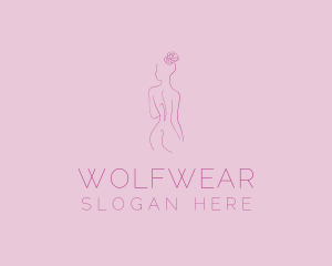Seductive - Nude Flawless Woman logo design