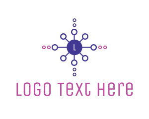 Purple Circle - Generic Circle Network Letter logo design