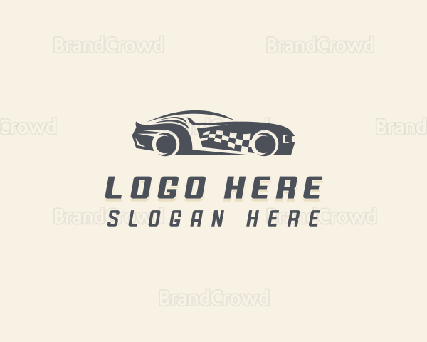 Race Car Automobile Logo