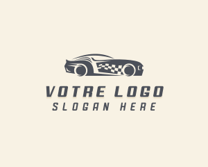 Race Car Automobile Logo