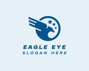 Patriotic American Eagle logo design