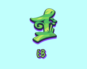 Beatbox - Green Graffiti Art Number 1 logo design