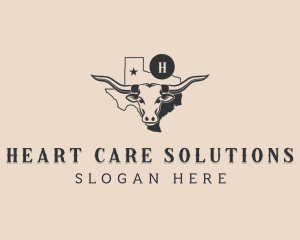 Longhorn Cattle Texas Logo