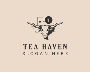 Longhorn Cattle Texas Logo