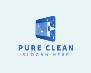 Squeegee Window Cleaning logo design