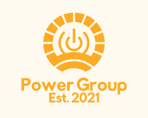 Orange Solar Power  logo design