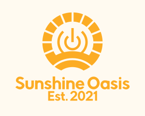 Orange Solar Power  logo design