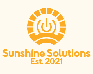 Orange Solar Power  logo design