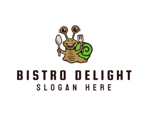 Smiling Snail Cutlery logo design