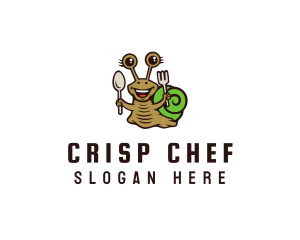 Smiling Snail Cutlery logo design