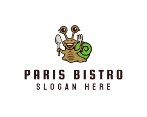 Smiling Snail Cutlery logo design