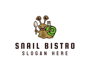 Smiling Snail Cutlery logo design