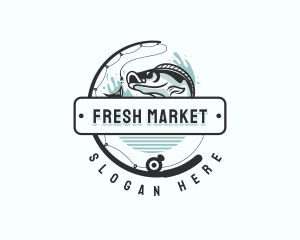 Market - Fishing Market Coastal logo design