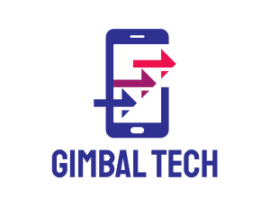 Phone Arrows Tech logo design