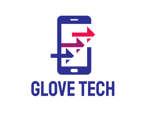 Phone Arrows Tech logo design