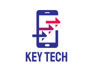 Phone Arrows Tech logo design