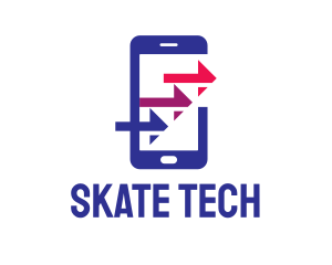 Phone Arrows Tech logo design