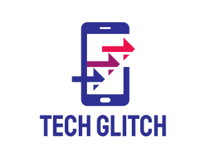 Phone Arrows Tech logo design