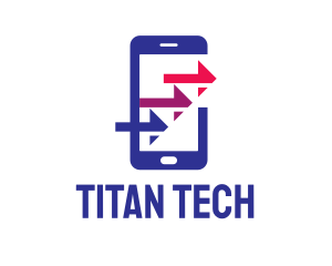 Phone Arrows Tech logo design