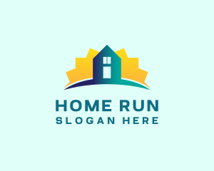 Sunset Home Subdivision logo design