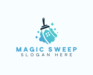 Home Sweep Cleaning logo design